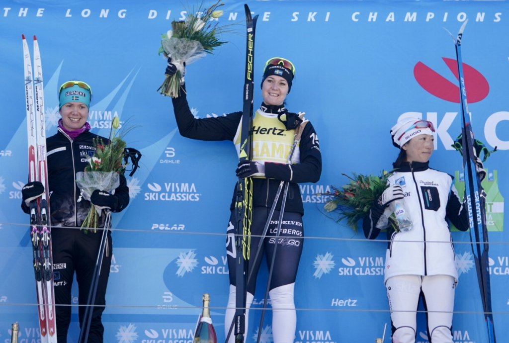 Visma Ski Classics Сара Линдборг, Бритта Норгрен и Масако Исида
