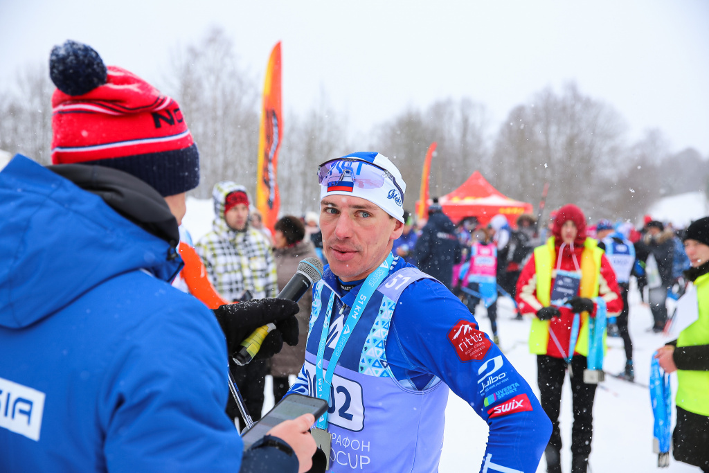 Алексей Шемякин делится впечатлениями от гонки после финиша
