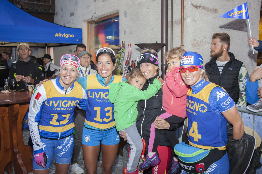 Livigno Лоран, Дебертолис и Брокар с Марианной Лонгой
