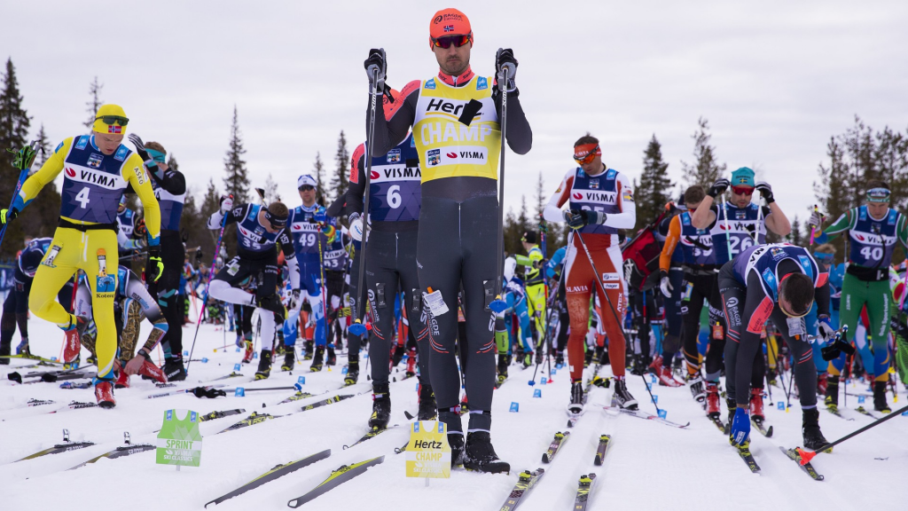 Fischer Нюгорд на старте