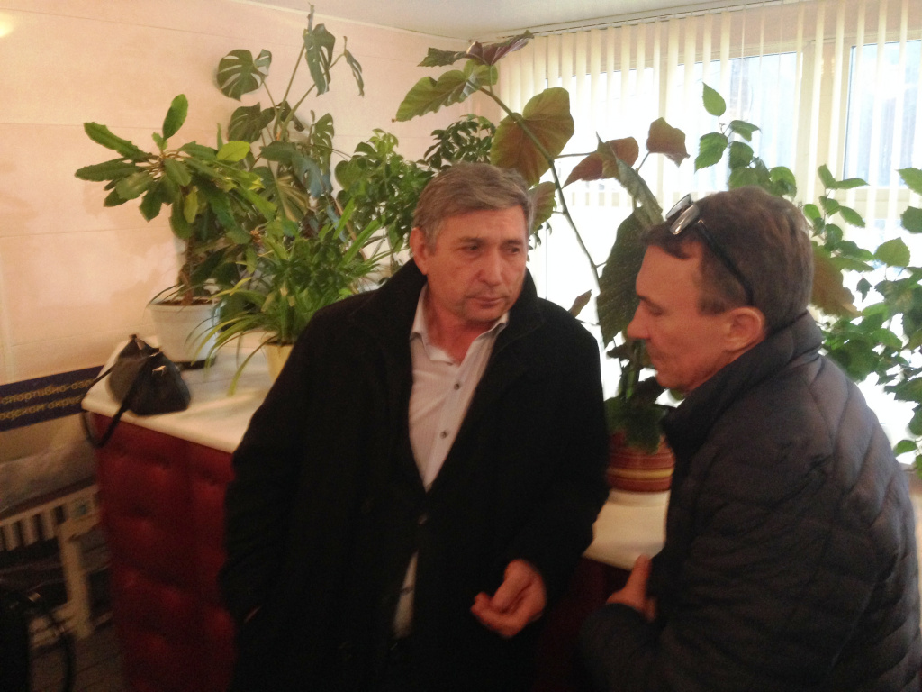 Геннадий Фищенко и Сергей Кондратков обсуждают актуальные проблемы лыжных трасс Московской области