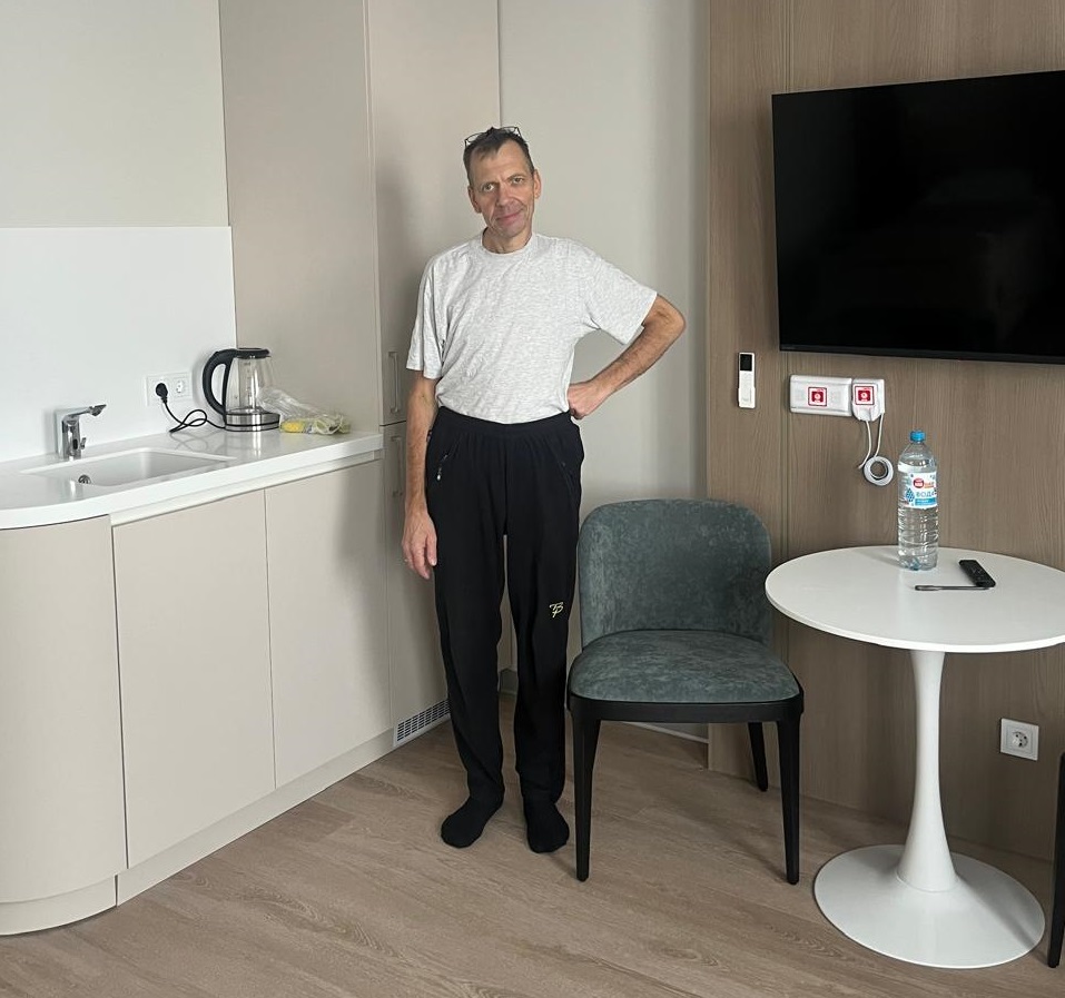 Из архива автора Коля в первый день после госпитализации в стационар К+31.