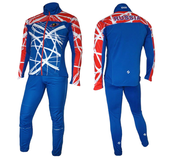 Российская спортивная фирма. Разминочный костюм для лыжников сборной России. Лыжный разминочный костюм сборной. Биатлонисты в разминочных костюмах. Лыжные костюмы зборной Росси.