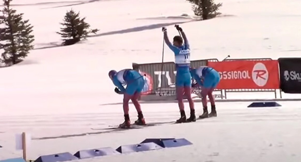 Последний километр скиатлона на юниорском чемпионате мира 2017 г. в исполнении Большунов-Червоткин-Спицов