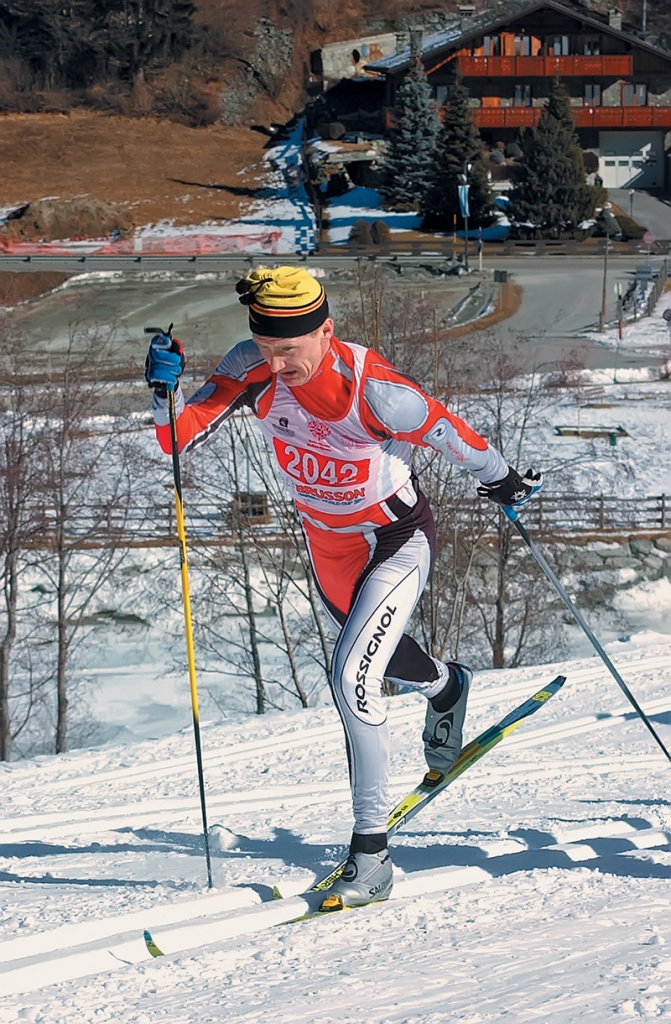 Николай Большаков на чемпионате мира среди ветеранов в Бруссоне.