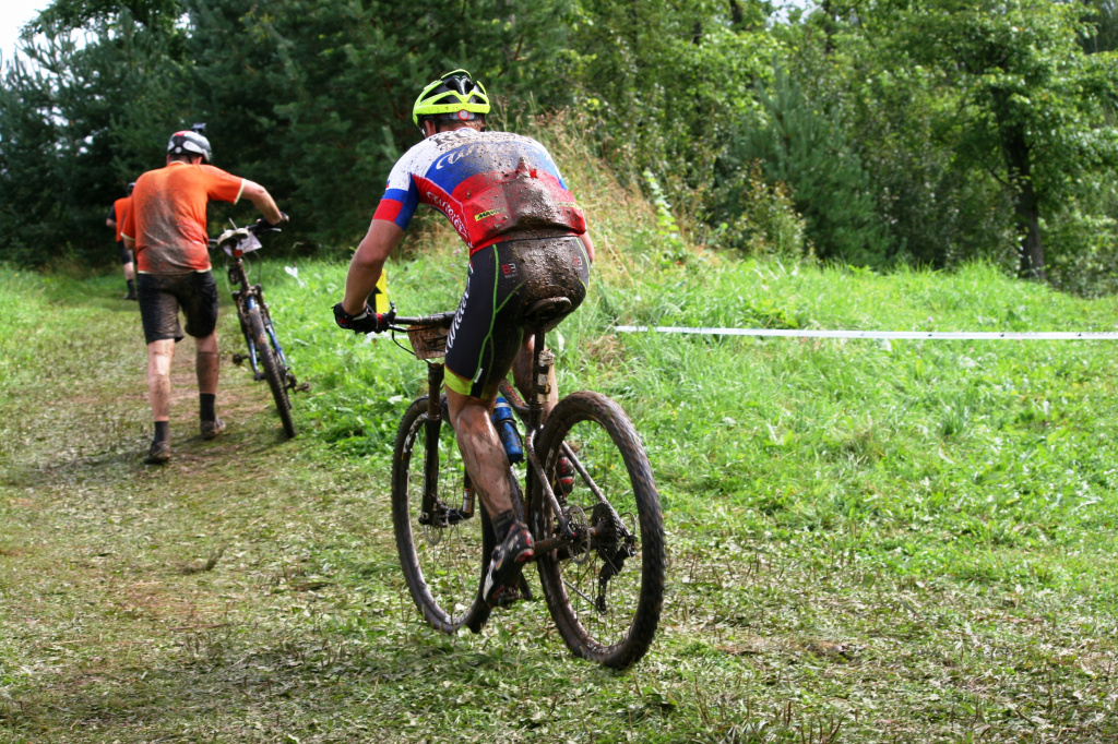 Максим Гоголев на выходе из подъёма. 