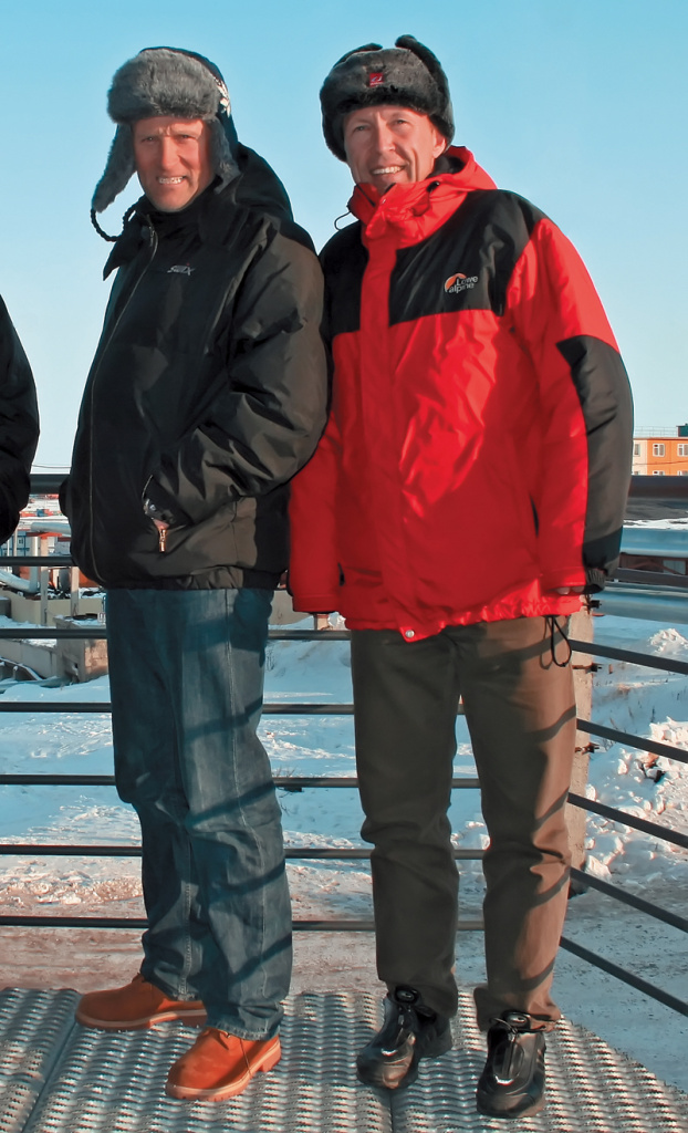 В.Ульванг и А.Прокуроров на Чукотке