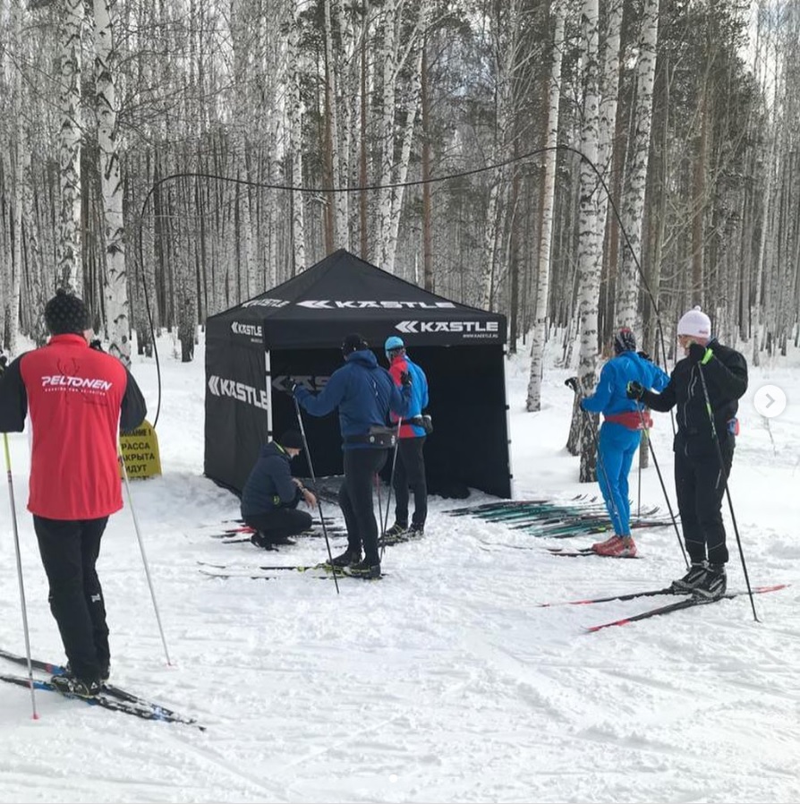 Во время тестов беговых лыж Kastle в Екатеринбурге.