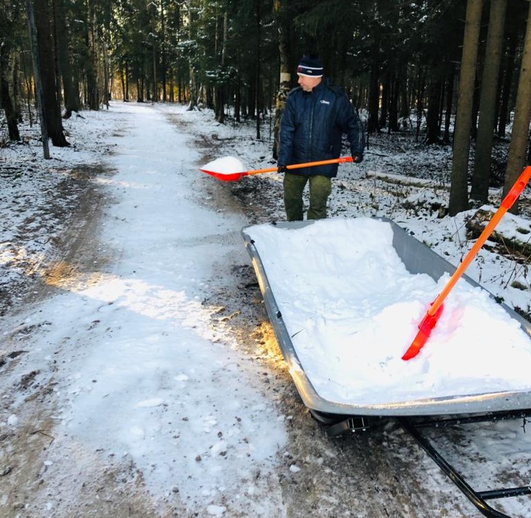 ГАБО. И высыпать его потом на трассу. 