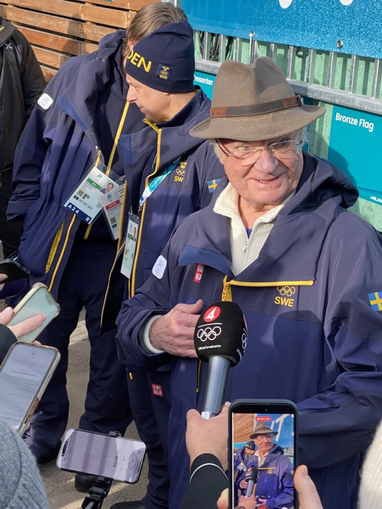 skisport.ru Король Швеции Карл Густав XVI на лыжном стадионе