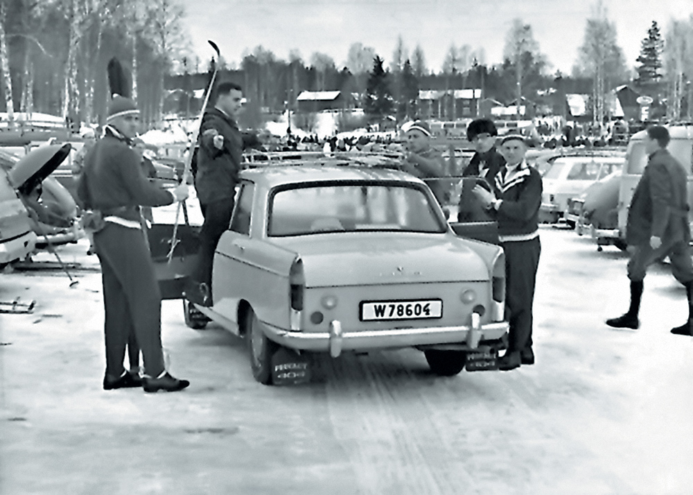 Тараканов, Акентьев, и Пежо 404. Север Норвегии, примерно 1966 год.