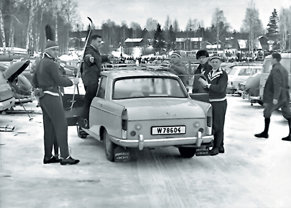 Тараканов, Акентьев, и Пежо 404. Север Норвегии, примерно 1966 год.