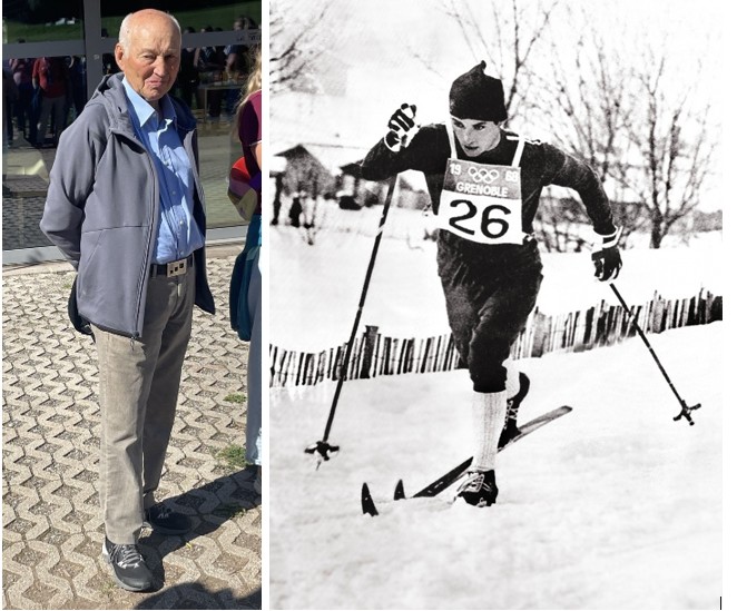 Легендарный итальянский лыжник Франко Нонес, первый в истории нескандинавский и несоветский лыжник - олимпийский чемпион. Победитель Олимпиады-1968, уроженец долины Фьемме, теперь стал посланником Олимпиады-2026.