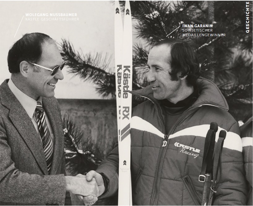 Призёр Олимпийских игр, победитель Васалоппет Иван Гаранин и генеральный директор Kastle 80-х годов прошлого века Вольфганг Нуссбаумер - обе стороны в те годы были весьма довольны сотрудничеством. 