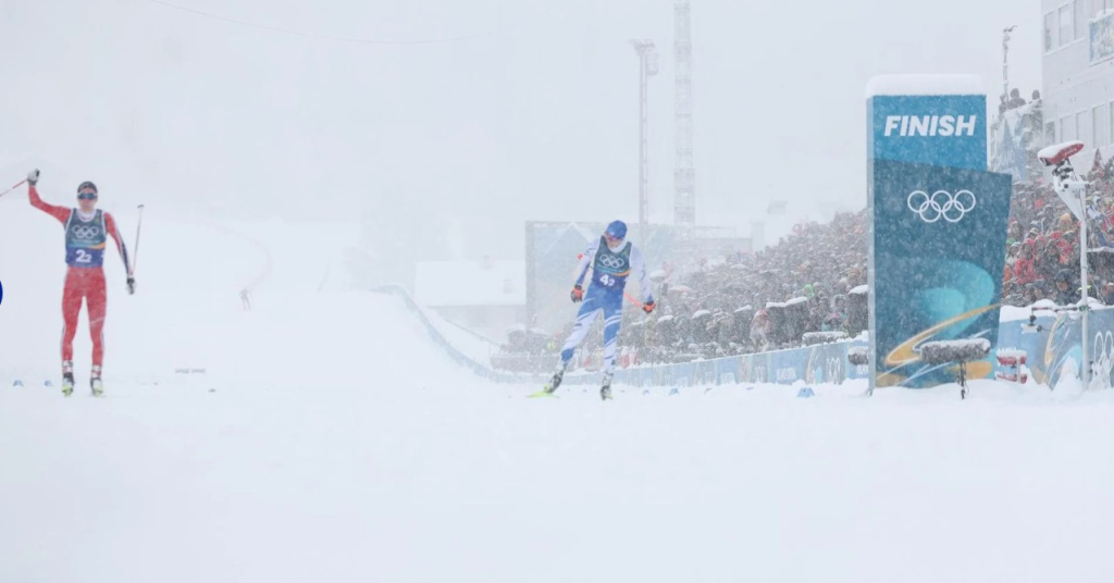 fisskisport Норвегия - победитель командного спринта. Йенс Лураас Офтебро - абсолютный трехкратный (!) чемпион этих Игр. Финляндия на втором месте