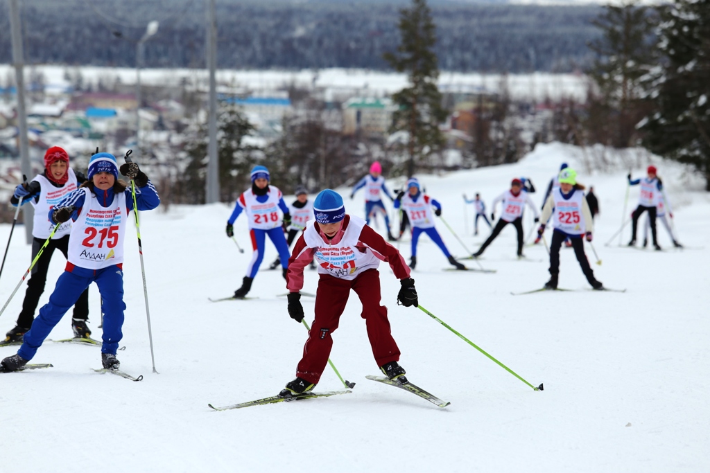 поселок лыжники