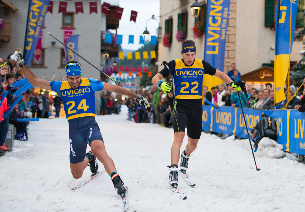 Livigno Дутто и Родигари на финише