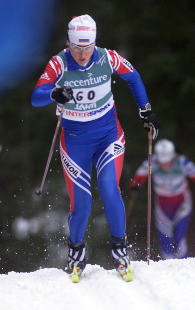 Ольга Данилова на чемпионате мира в Лахти-2001