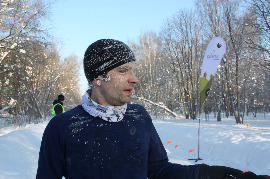 На финише parkrun Королёв №19. 2018-02-24. 